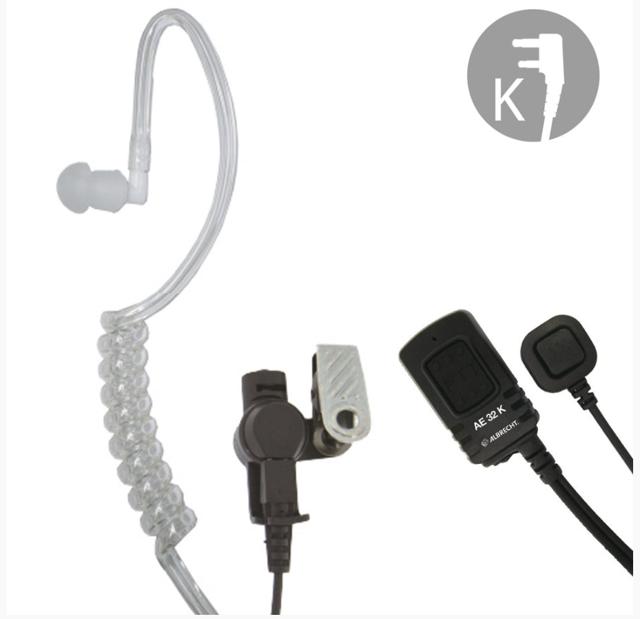 Albrecht AE 32 K Security Headset, Kenwood Stecker Albrecht AE 32 K Security Headset, Kenwood Stecker